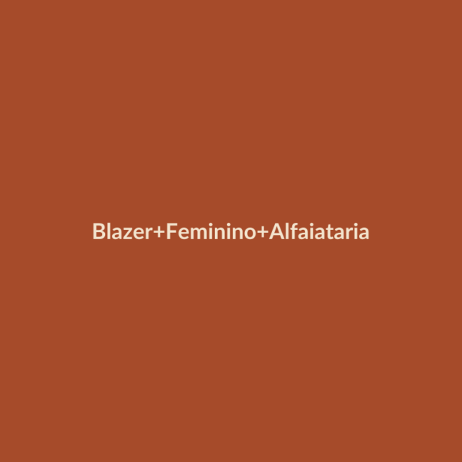 Blazer Feminino Alfaiataria