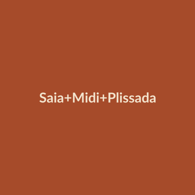 Saia Midi Plissada