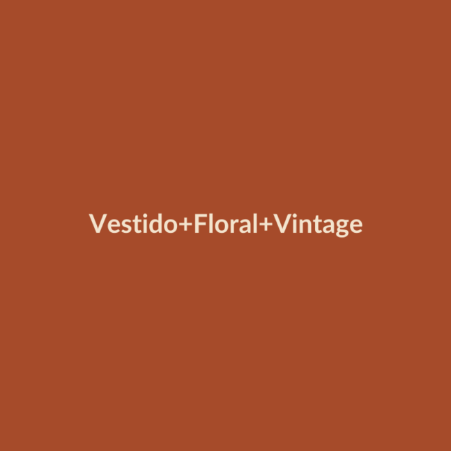 Vestido Floral Vintage